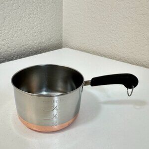 Vintage Revere Ware 1 Cup Measuring Cup Copper Bottom Stainless Steel { 1 Cup }
